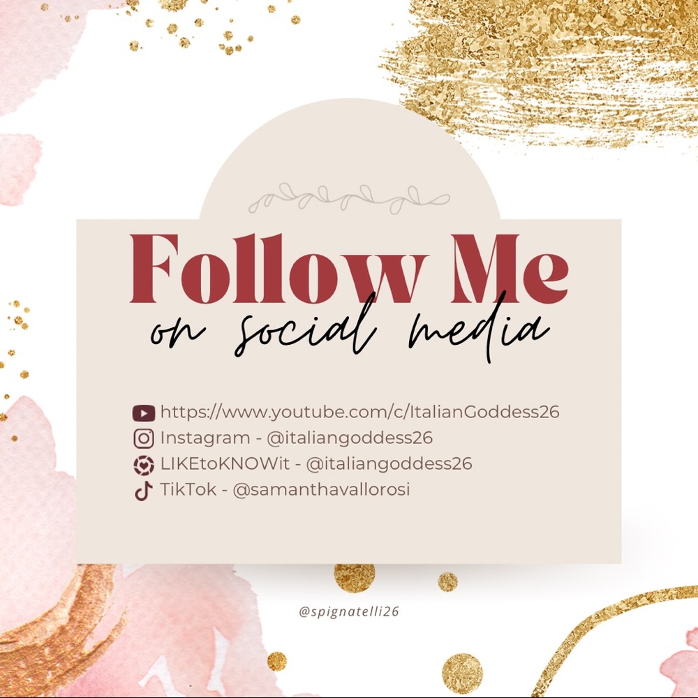 Follow Me On Social Media!